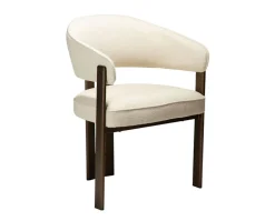 Duct Karmstol | Simply Beige Bouclé/Antique Brass
