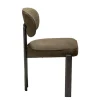Duct Stol | Dark Olive Bouclé/Antique Pewter