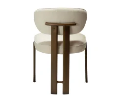 Duct Stol | Simply Beige Bouclé/Antique Brass