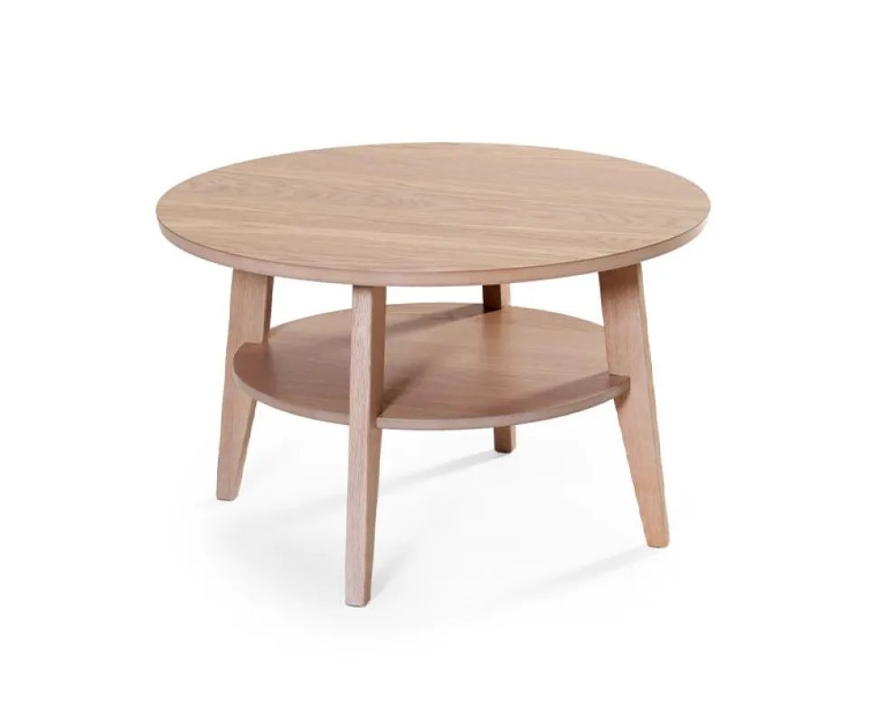 Eagle Soffbord 80 | Vitpigmenterad Ek