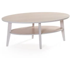 Eagle Soffbord 120 | Vitpigmenterad Ek