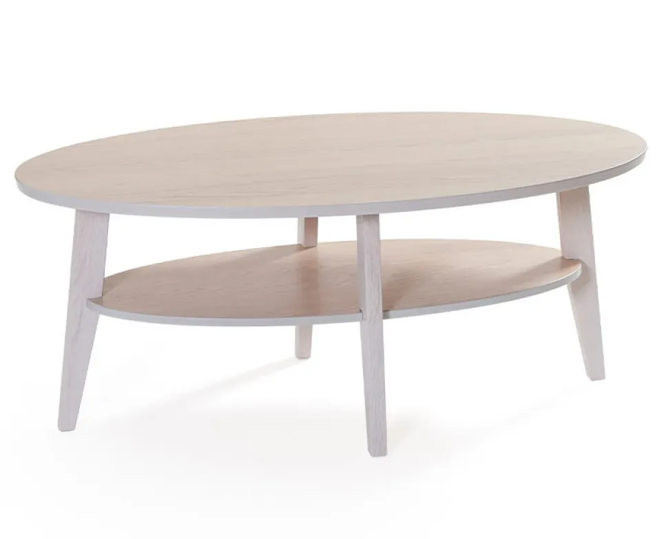 Eagle Soffbord 120 | Vitpigmenterad Ek