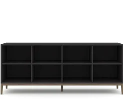 Edge 2.0 Bokhylla | Black/ Burned Walnut | 4 Hyllor