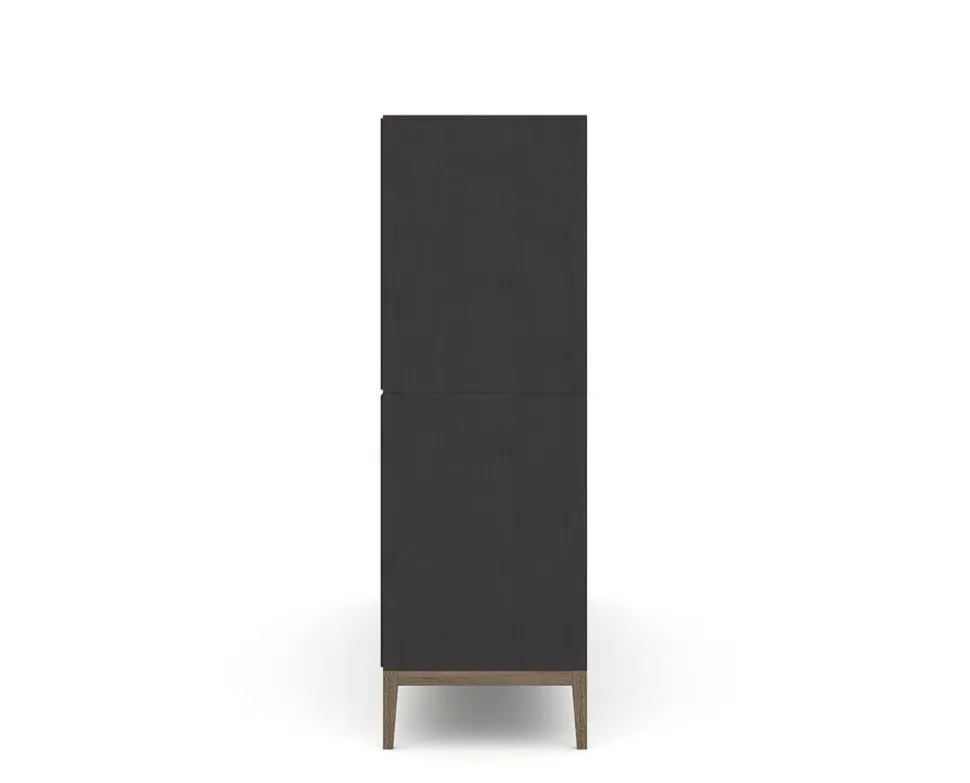 Edge 2.0 Bokhylla | Black/ Burned Walnut | 8 Hyllor