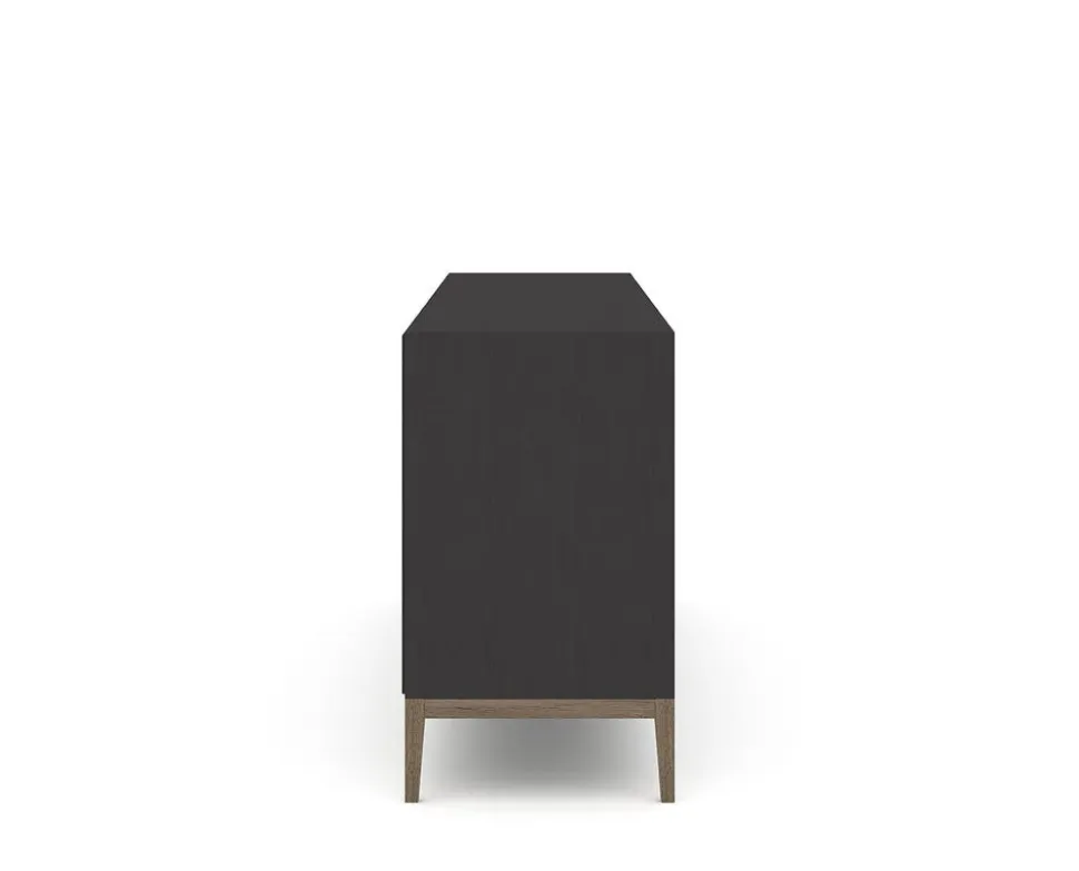 Edge 2.0 Bokhylla | Black/ Burned Walnut | 4 Hyllor
