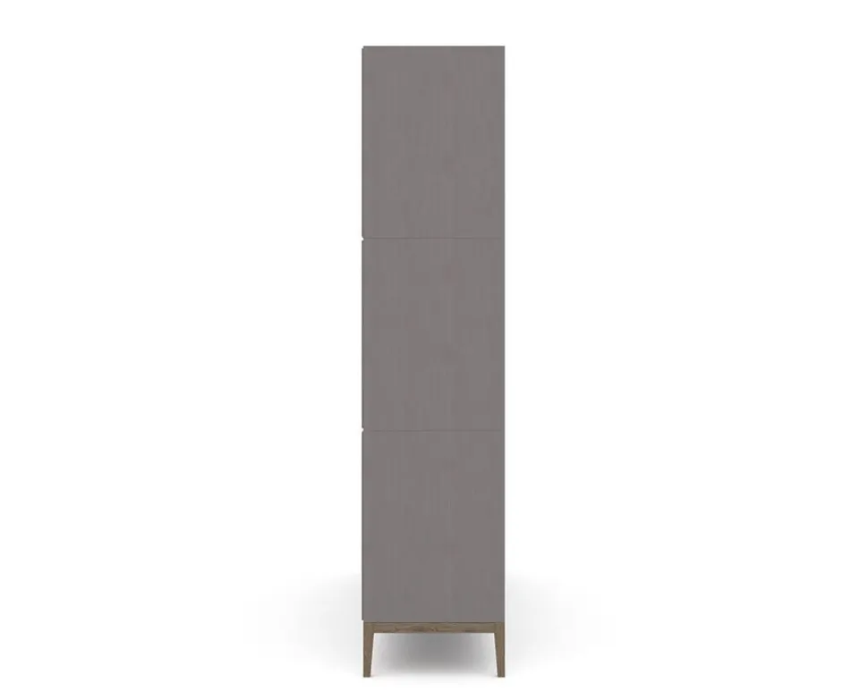 Edge 2.0 Bokhylla | Grey/ Burned Walnut | 9 Hyllor
