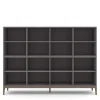 Edge 2.0 Bokhylla | Grey/ Burned Walnut | 8 Hyllor