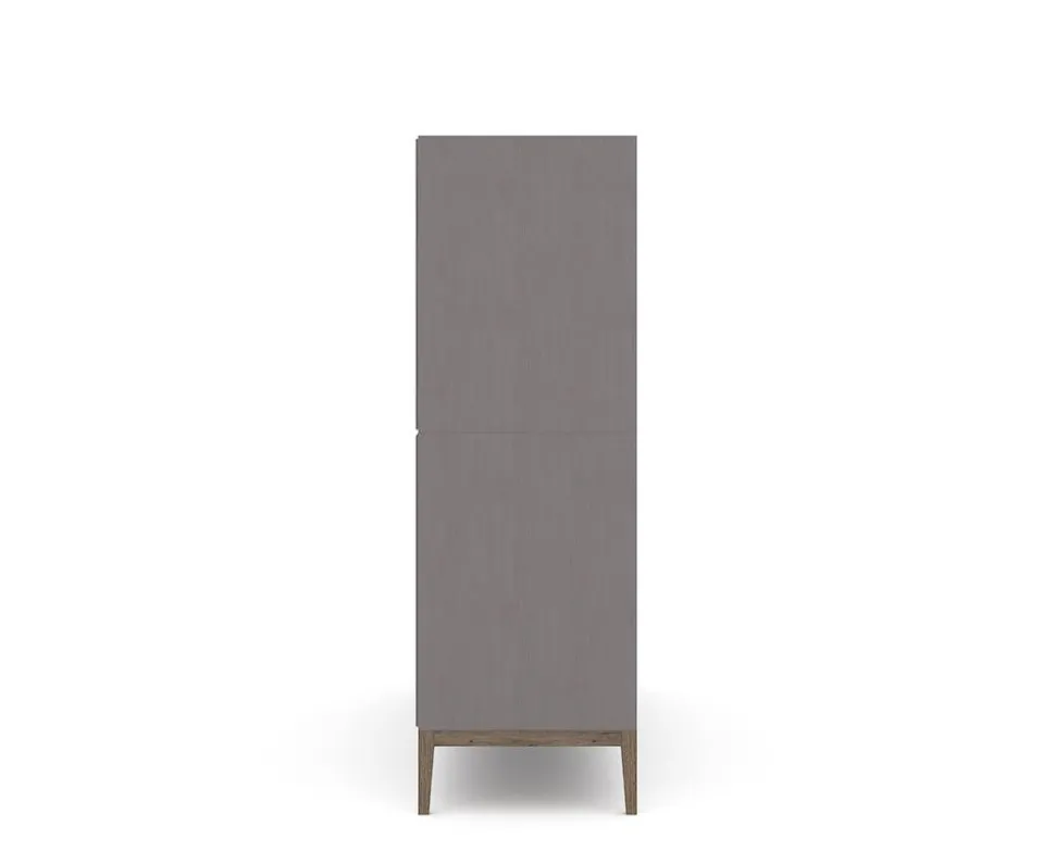 Edge 2.0 Bokhylla | Grey/ Burned Walnut | 8 Hyllor