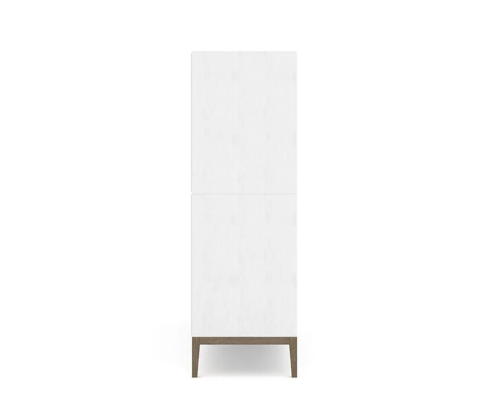 Edge 2.0 Bokhylla | White/ Burned Walnut | 6 Hyllor