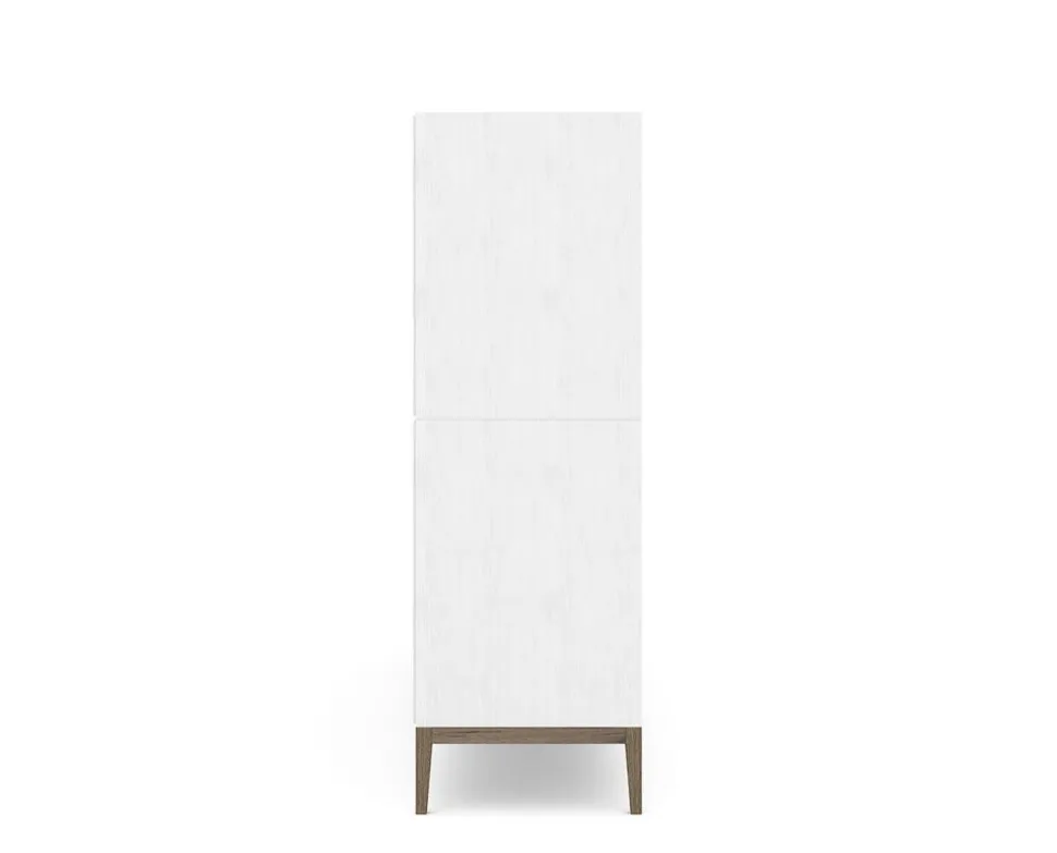 Edge 2.0 Bokhylla | White/ Burned Walnut | 8 Hyllor