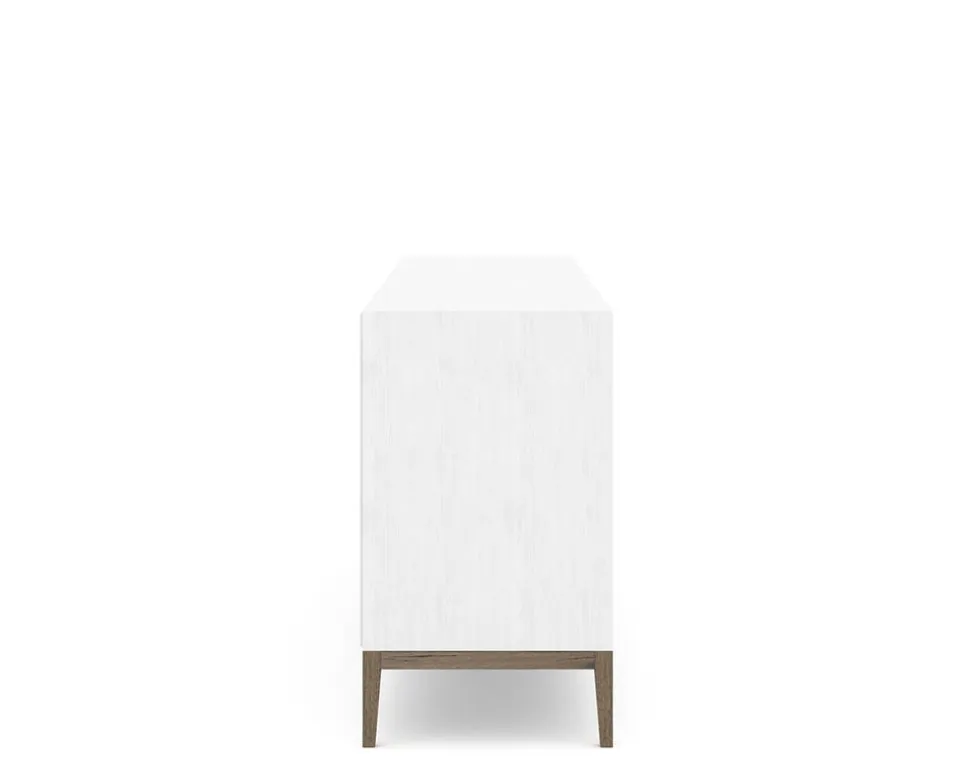 Edge 2.0 Bokhylla | White/ Burned Walnut | 4 Hyllor