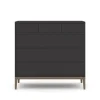 Edge 2.0 Byrå | Black/ Burned Walnut