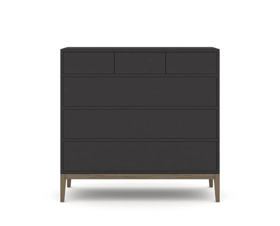 Edge 2.0 Byrå | Black/ Burned Walnut
