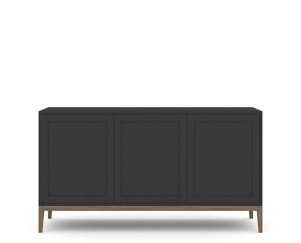 Edge 2.0 Skänk 3 Dörrar | Black/ Burned Walnut