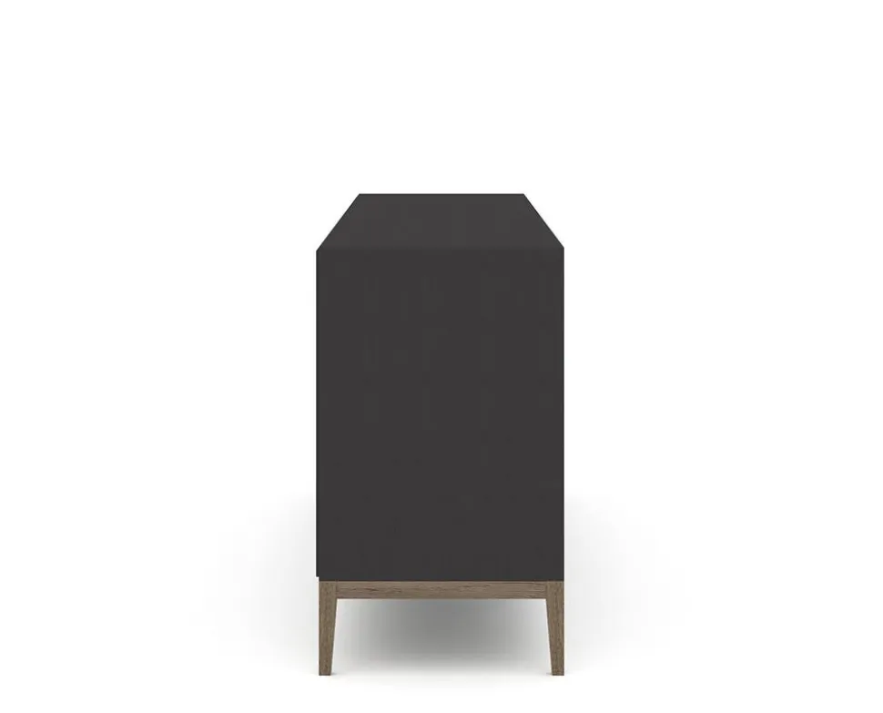 Edge 2.0 Skänk 4 Dörrar | Black/ Burned Walnut