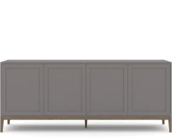 Edge 2.0 Skänk 4 Dörrar | Grey/ Burned Walnut