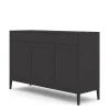 Edge 2.0 Skänk 3 Dörrar + 3 Lådor | Black
