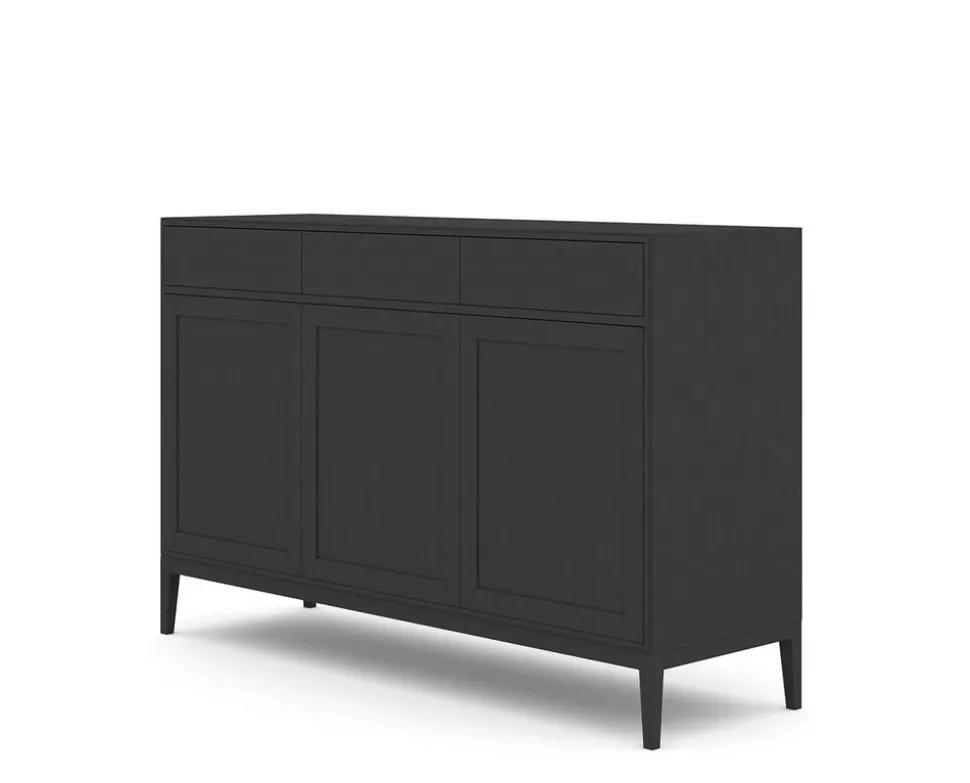 Edge 2.0 Skänk 3 Dörrar + 3 Lådor | Black