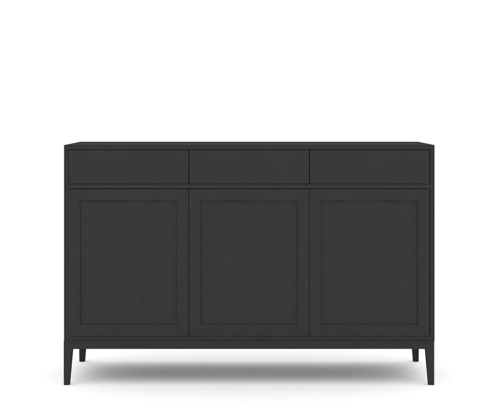 Edge 2.0 Skänk 3 Dörrar + 3 Lådor | Black