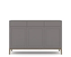 Edge 2.0 Skänk 3 Dörrar + 3 Lådor | Grey/ Burned Walnut