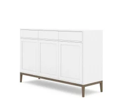Edge 2.0 Skänk 3 Dörrar + 3 Lådor | White/ Burned Walnut