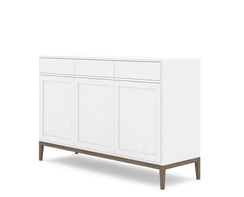 Edge 2.0 Skänk 3 Dörrar + 3 Lådor | White/ Burned Walnut