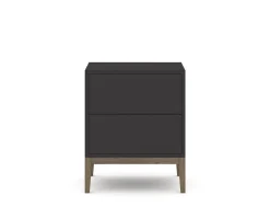 Edge 2.0 Sängbord | Black/Burned Walnut