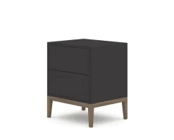 Edge 2.0 Sängbord | Black/Burned Walnut