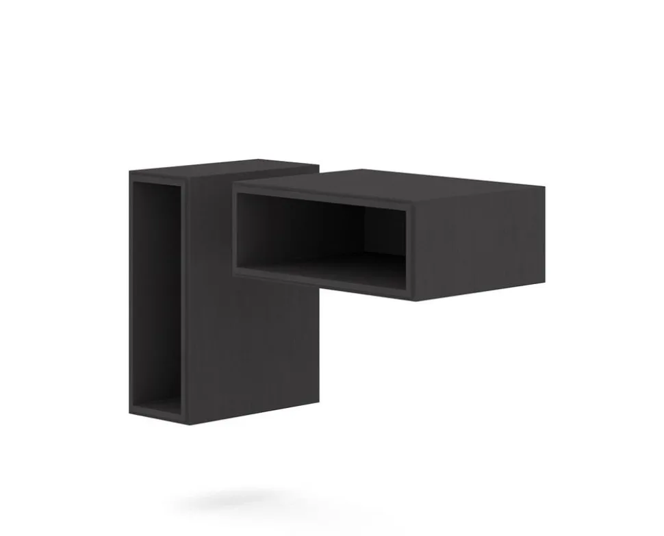 Edge 2.0 Sängbord | Black, 1 hyllplan