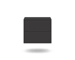 Edge 2.0 Sängbord | Black, Vägghängd