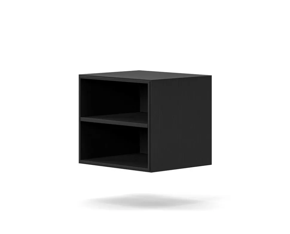Edge 2.0 Sängbord | Black, Vägghängd med hylla