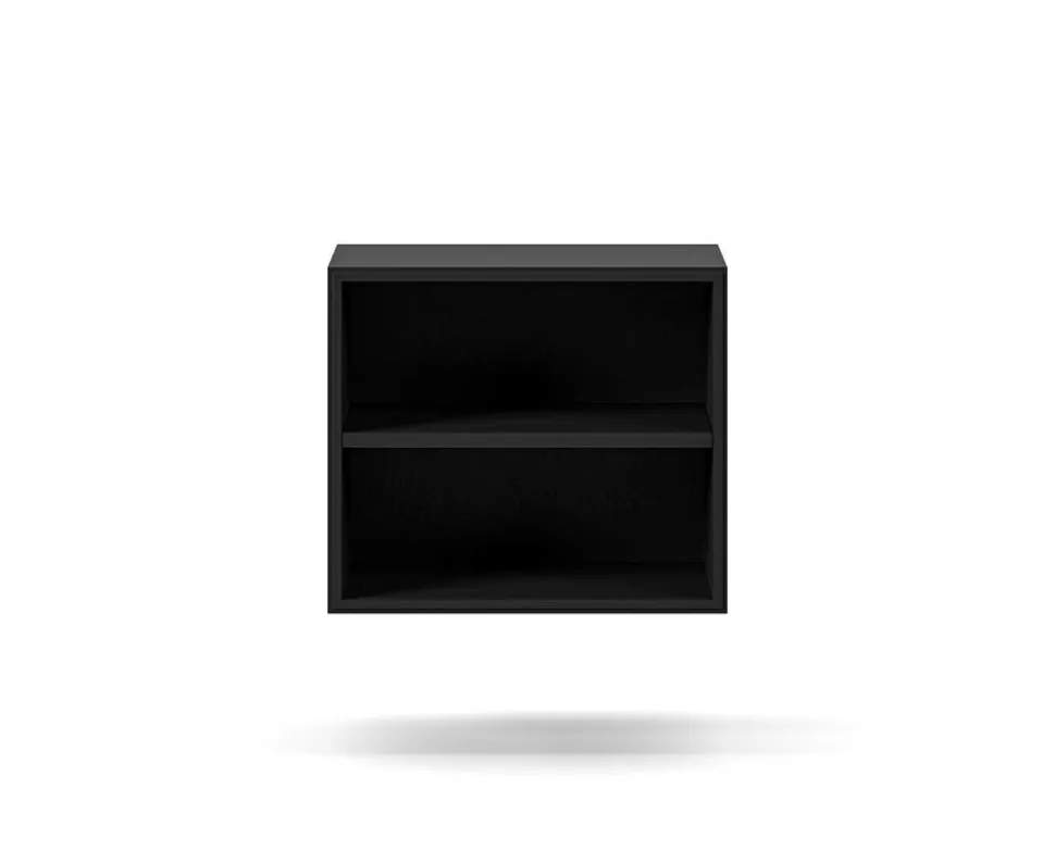 Edge 2.0 Sängbord | Black, Vägghängd med hylla