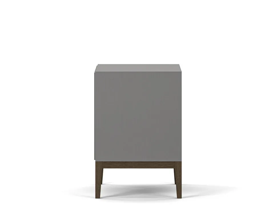 Edge 2.0 Sängbord | Grey/Burned Walnut, Hylla