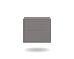 Edge 2.0 Sängbord | Grey, Vägghängd