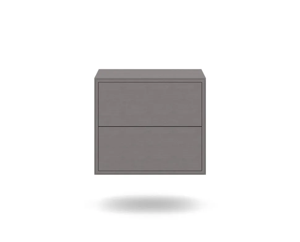Edge 2.0 Sängbord | Grey, Vägghängd