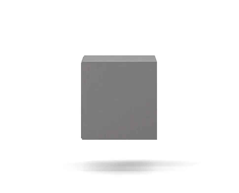 Edge 2.0 Sängbord | Grey, Vägghängd med hylla