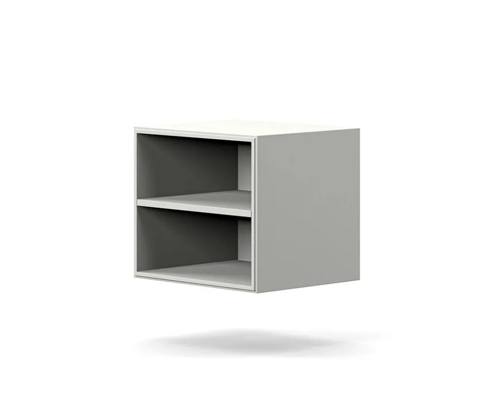 Edge 2.0 Sängbord | White, Vägghängd med hylla