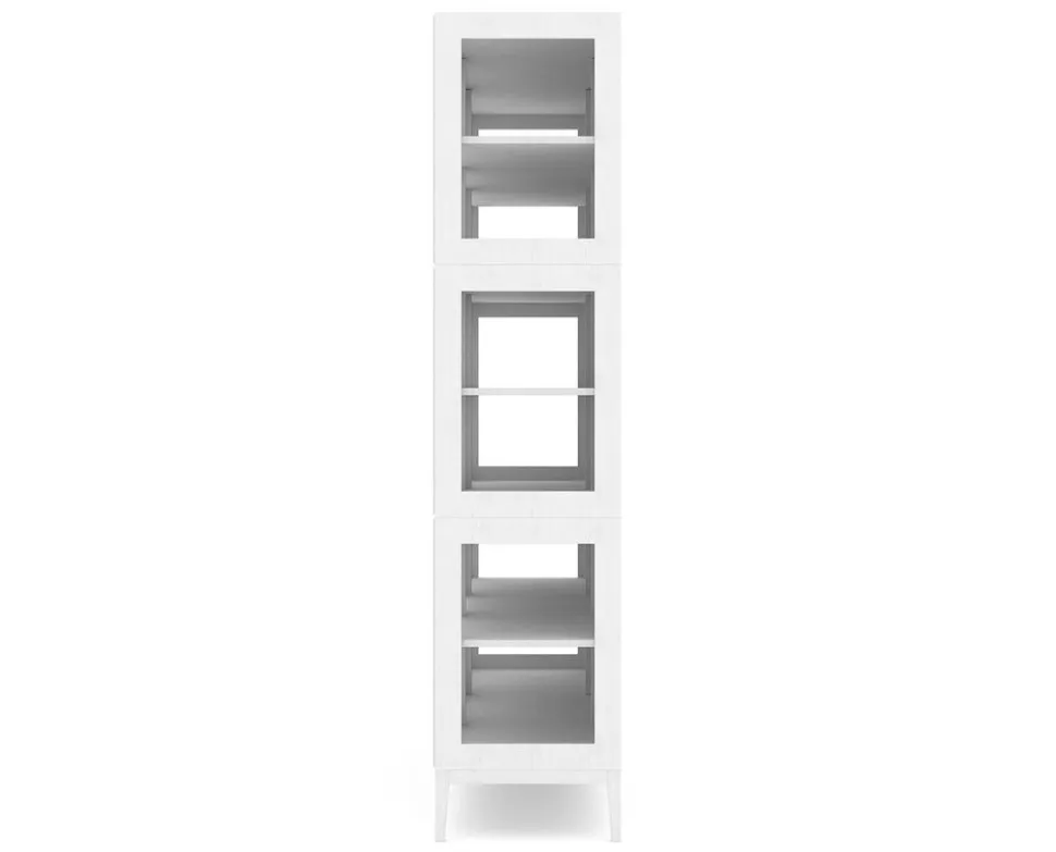 Edge 2.0 Vitrinskåp | 3 Dörrar, 3-Sektioner, White