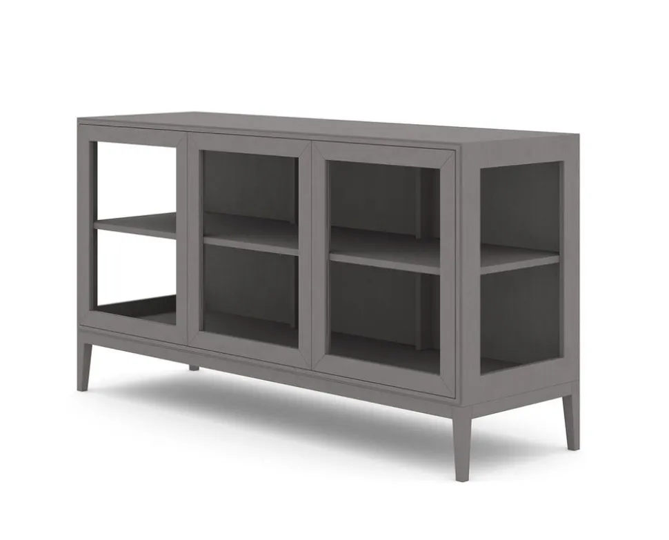 Edge 2.0 Vitrinskåp | 3 Dörrar, 1-Sektion, Grey