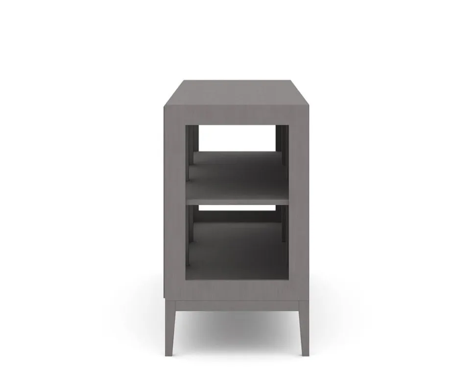 Edge 2.0 Vitrinskåp | 3 Dörrar, 1-Sektion, Grey