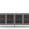 Edge 2.0 Vitrinskåp | 4 Dörrar, 1-Sektion, Grey