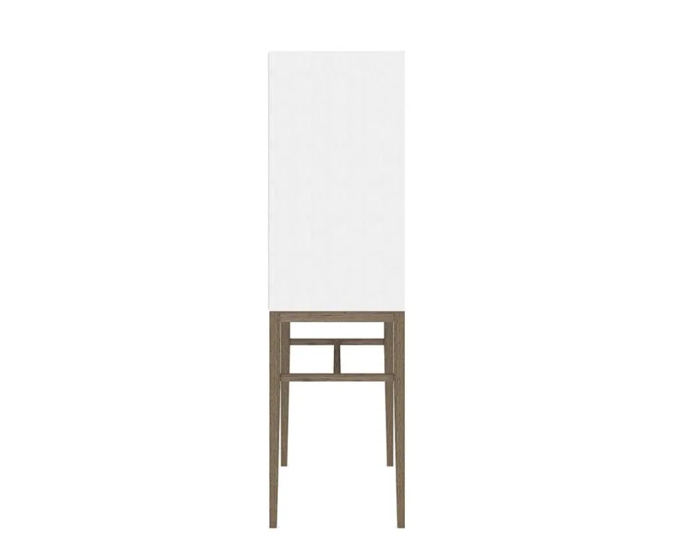 Edge 2.0 Vitrinskåp Hög | White/ Burned Walnut
