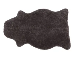 Ella Korthårigt Fårskinn | 100x60 Carbon
