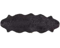 Ella Korthårigt Fårskinn | 200x60 Carbon