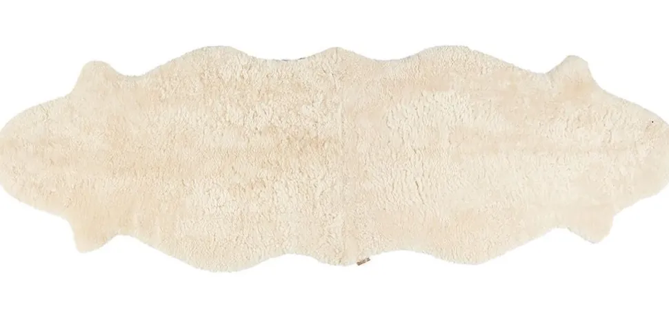 Ella Korthårigt Fårskinn | 200x60 Creme