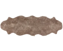 Ella Korthårigt Fårskinn | 200x60 Stone