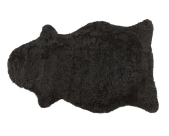 Ella Korthårigt Fårskinn | 100x60 Svart