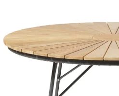 Ellen Trädgårdsbord Ø130 | Antracite/Teak