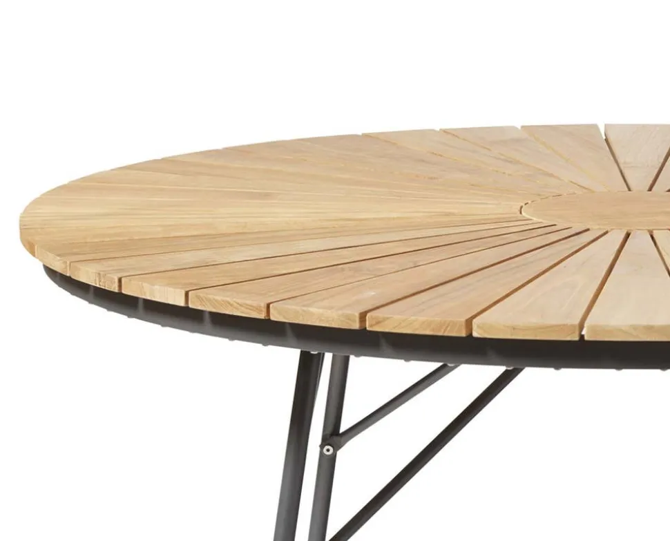 Ellen Trädgårdsbord Ø130 | Antracite/Teak