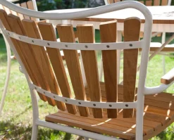 Ellen Trädgårdsstol | Vit/Teak